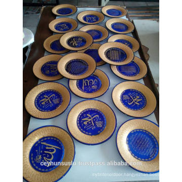 Promotional Luxury, Decorative Plate With Gold Trim